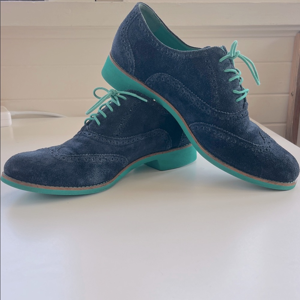✨Blue Suede✨Oxfords - Cole Haan